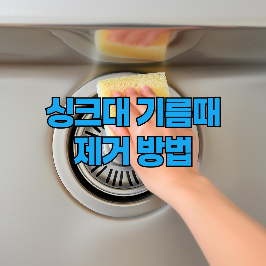싱크대 기름때 제거하는 방법