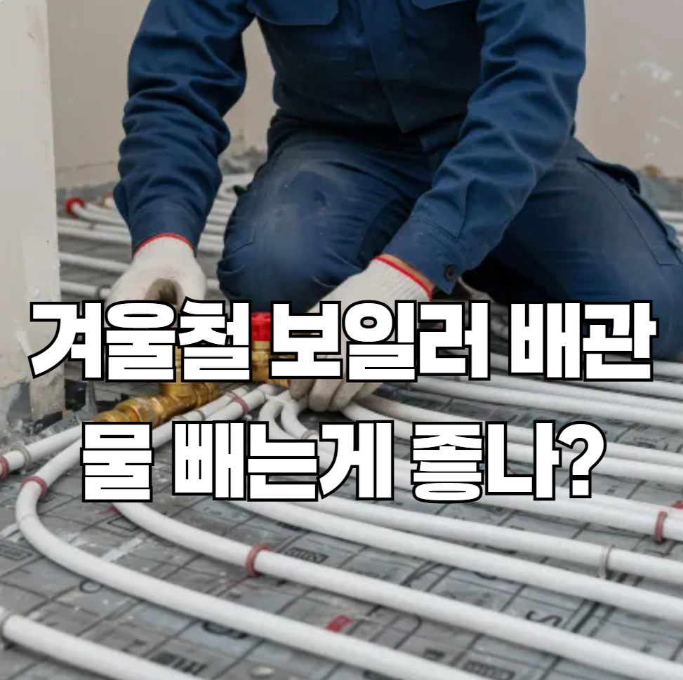겨울철 보일러 배관, 물을 빼는 게 좋을까?